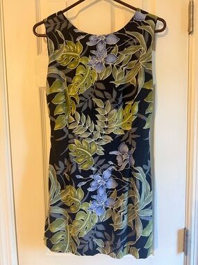 Tommy Bahama Navy Floral & Leaf Mini Dress